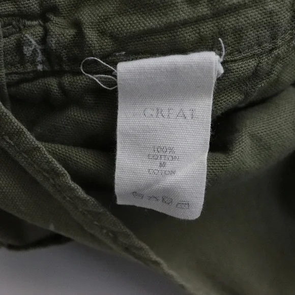 THE GREAT. The Easy Overall Jumpsuit Sprig Print Green XS - Picture 10 of 11